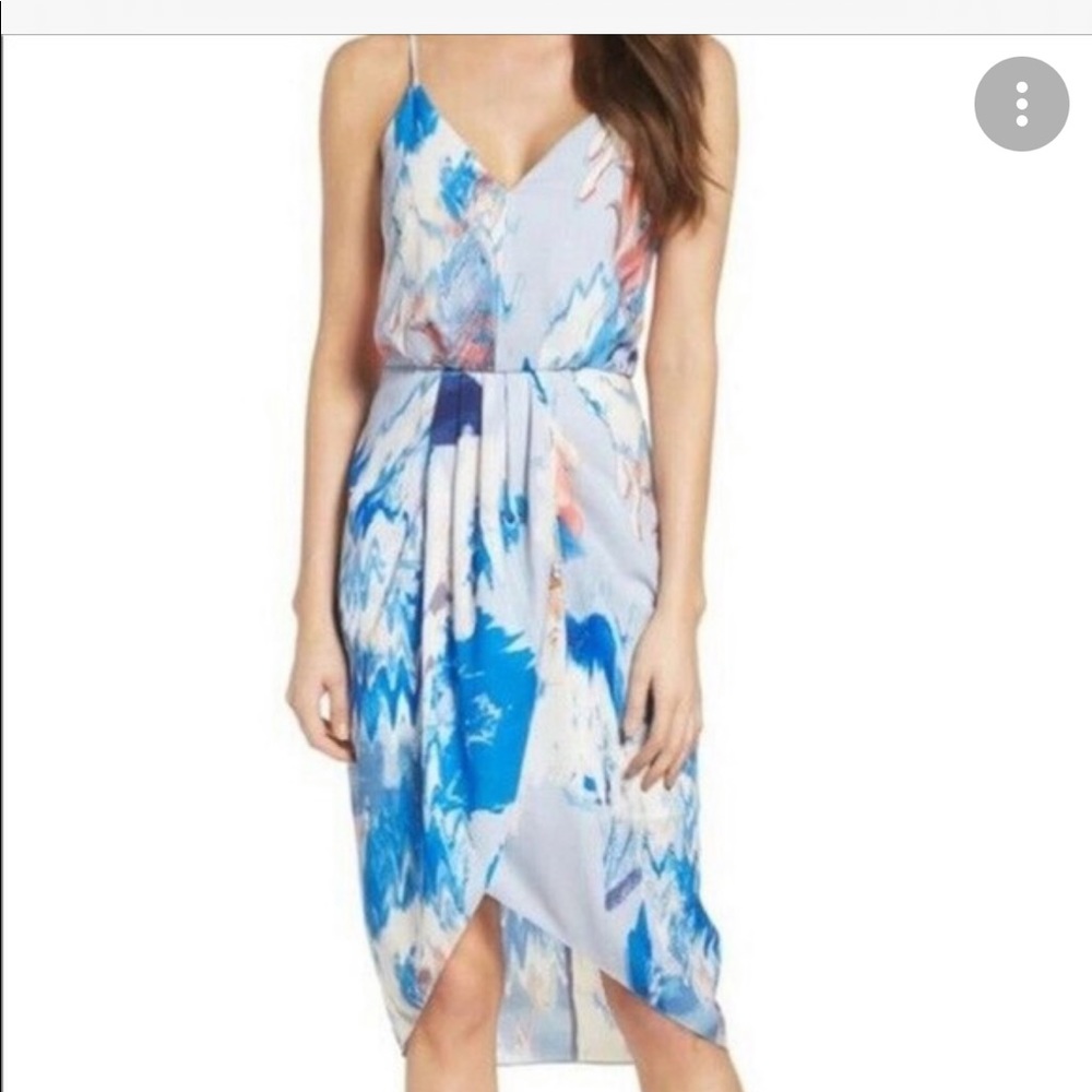 Chic Boutique Rose Blue/white dress Size S